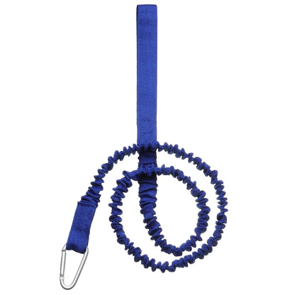 Adjustable Paddle Leash — Kayak & Surfboard Ankle Rope with Elastic Lanyard and Safety Carabiner