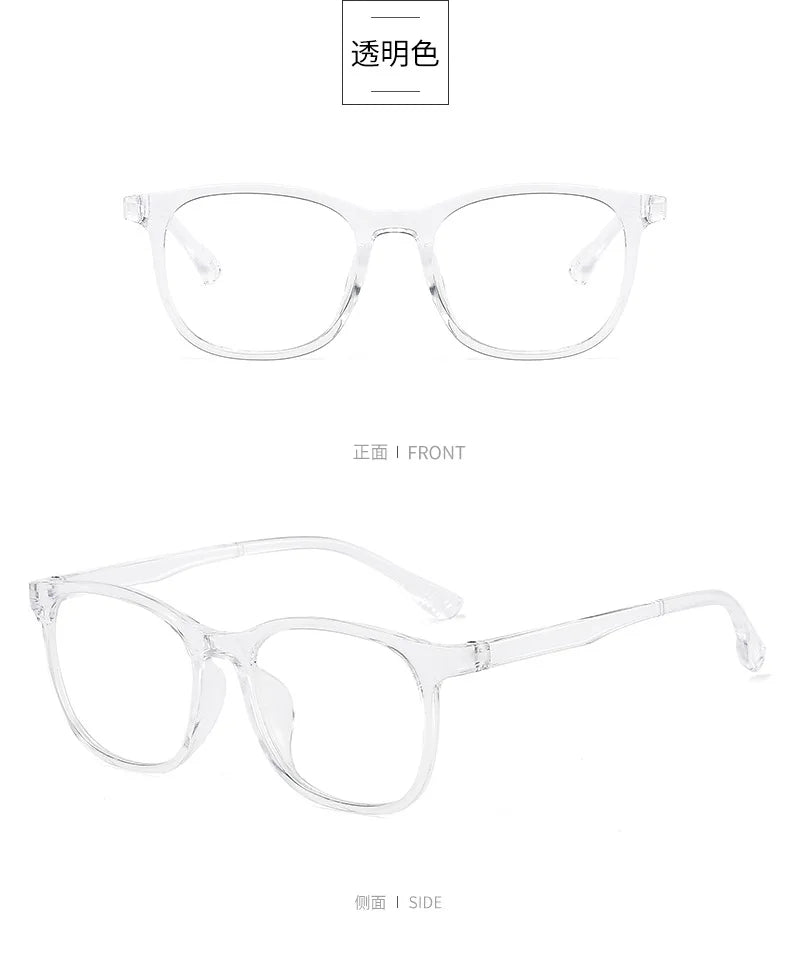 Transparent Blue Light Blocking Glasses – Square & Round Computer Eyewear for Men & Women