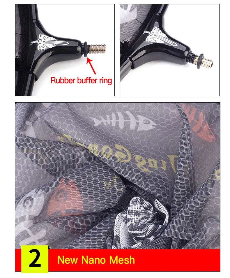 Carbon Fiber Anti-Hook Fishing Net Head – Ultra-Light Titanium Alloy Deepening Net Tool Accessory