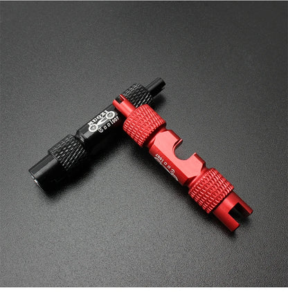 MUQZI MTB & Road Bike Valve Tool – Schrader & Presta Wrench for Tire Installation and Valve Core Removal