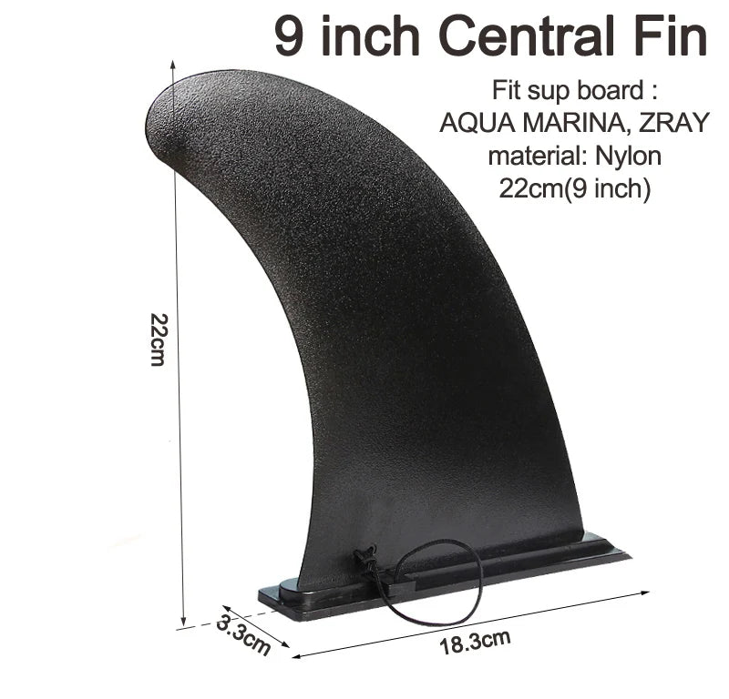 Surf Water Wave Fin SUP Accessory – Stabilizer for ZRAY Paddle Board, Surfboard Slide-In Central & Side Fin