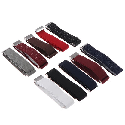 1 Pair Elegant Anti-Slip Elastic Armband Sleeves – Bartender Cuff Holder & Arm Warmers, 2.5cm Groom Garter Gift