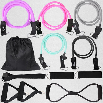 12PCS Resistance Bands Set – Professional Bodybuilding & Weight Training Equipment, Elastic Rubber Bands for Home Gym Fitness
