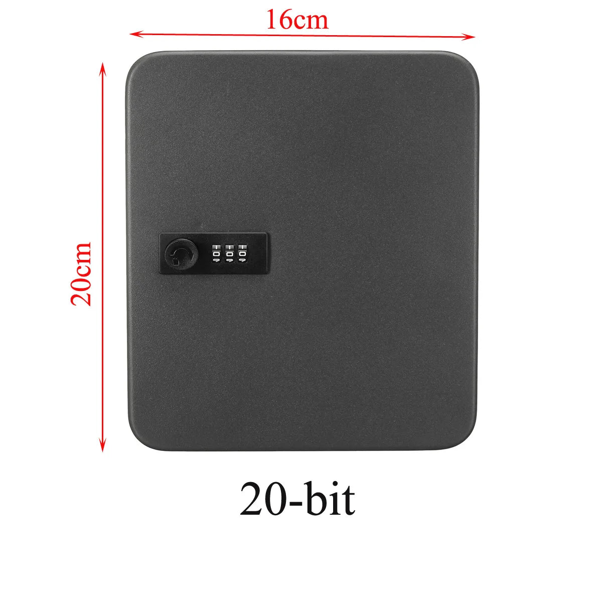 Security Car Combination Lock – Wall-Mounted Metal Storage Cabinet & Key Safe Box, Lockable Password Organizer for Home & Office