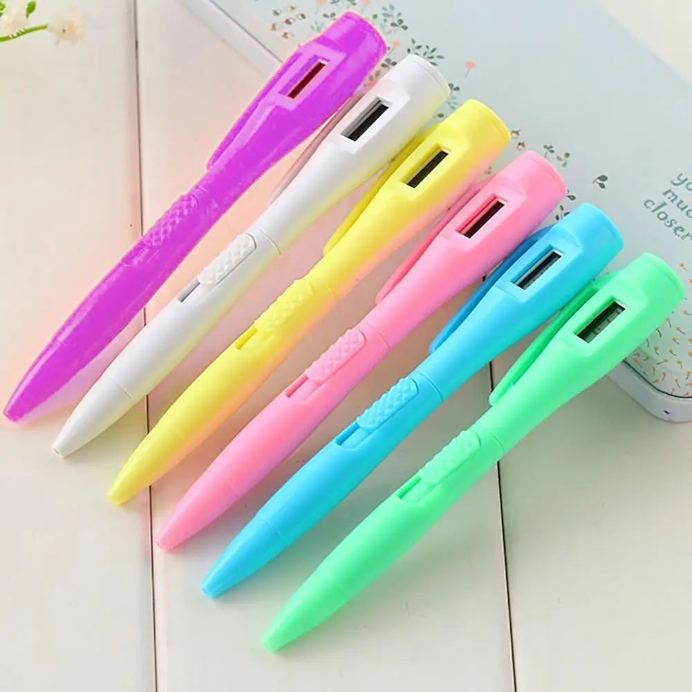 Office Digital Watch Ballpoint Pen - Electronic Clock & Ball Point Pen ...