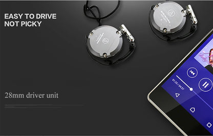 Audio-Technica ATH-EM7X Wired Sport Ear Hook Earphones with Heavy Bass for Android & iPhone