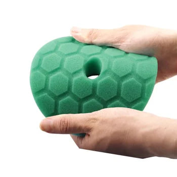 SPTA 5Pcs Car Sponge Wool Polishing Pads Set – 3", 5", 6" for DA/RO/GA Buffer Polisher, Buffing & Waxing