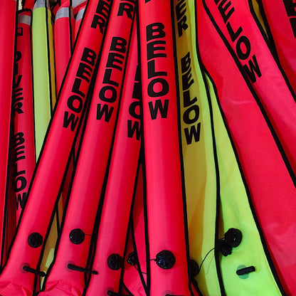 15CM*150CM Scuba Diving Surface Marker Buoy (SMB): Professional High-Quality Underwater Safety Tube for Divers