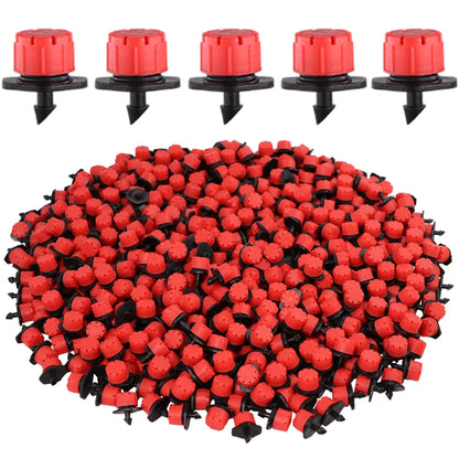 Premium 30-1000PCS Adjustable Dripper Sprinkler Set for Garden Irrigation - 4/7mm Micro Drip Nozzle for Balcony, Yard, and Greenhouse Watering Spray