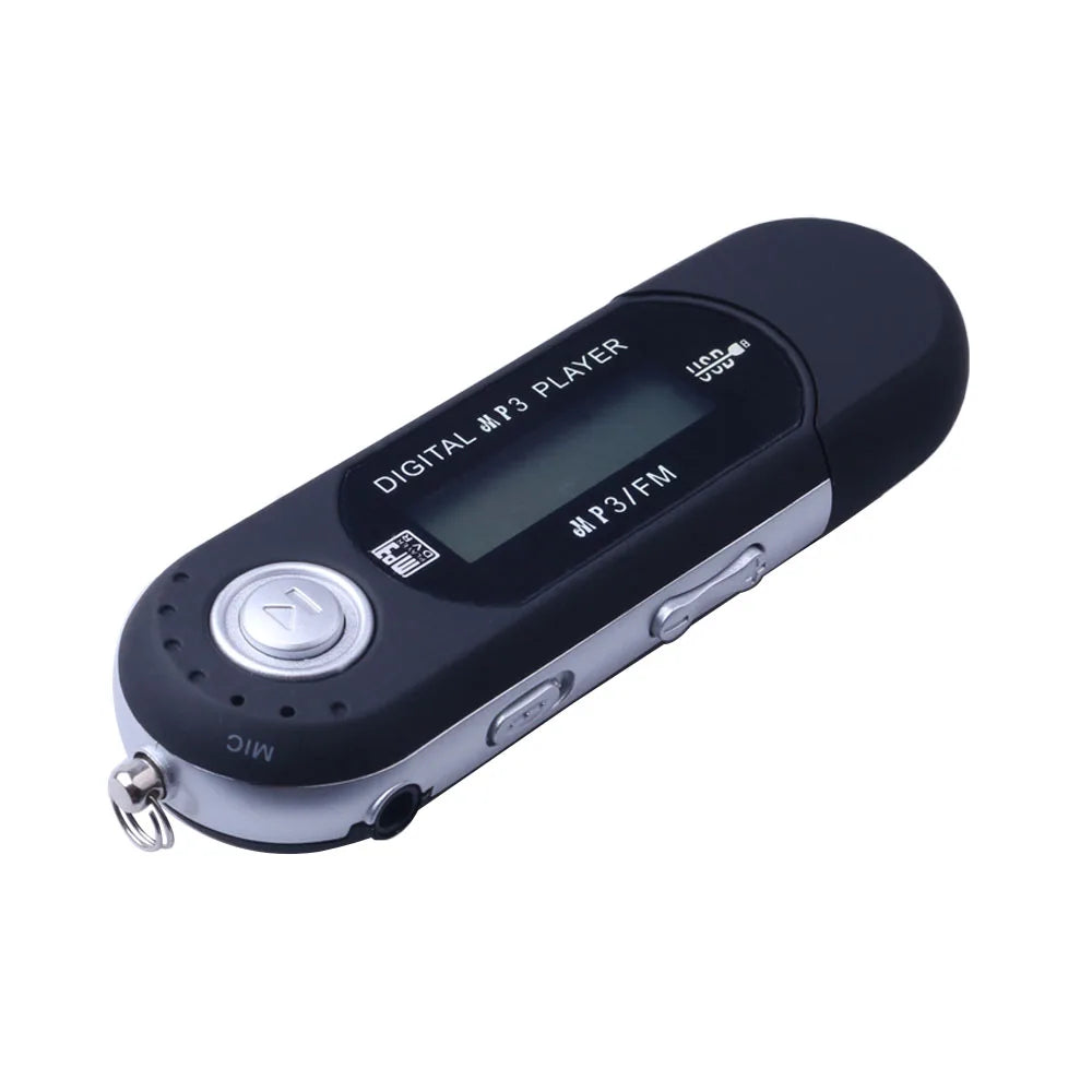 Mini USB MP3 Player with LCD Screen – USB 2.0 Music Player with FM Radio Function & Flash Drive Design