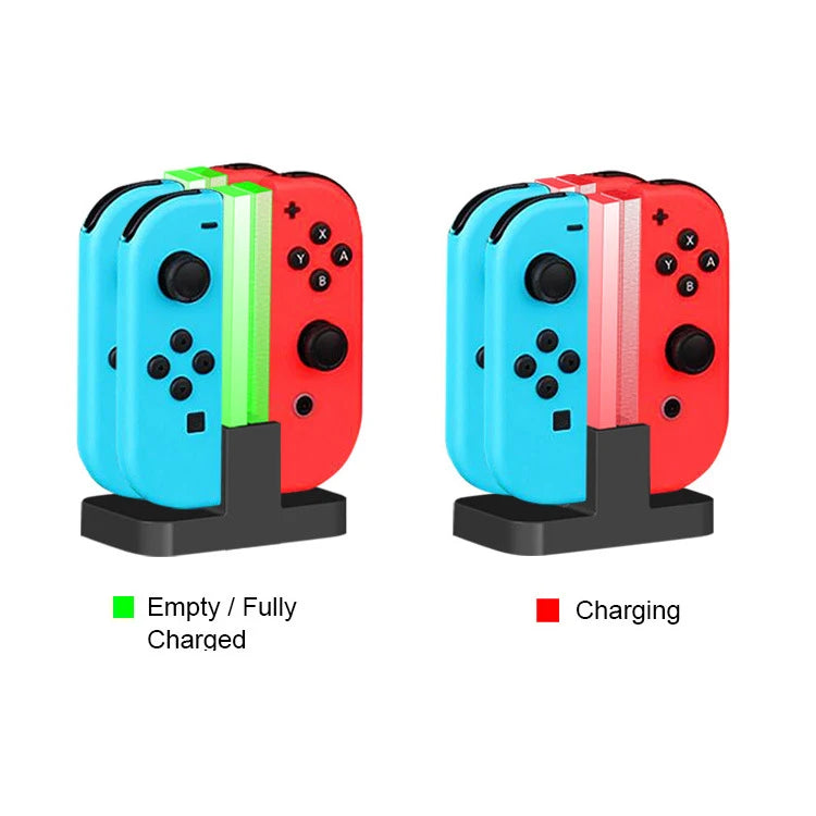 Nintendo Switch 4-Controller Charging Dock — LED Indicator Charging Station for Joy-Con Accessories