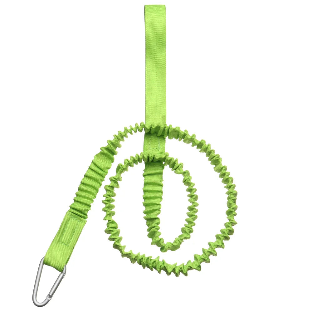 Adjustable Paddle Leash — Kayak & Surfboard Ankle Rope with Elastic Lanyard and Safety Carabiner