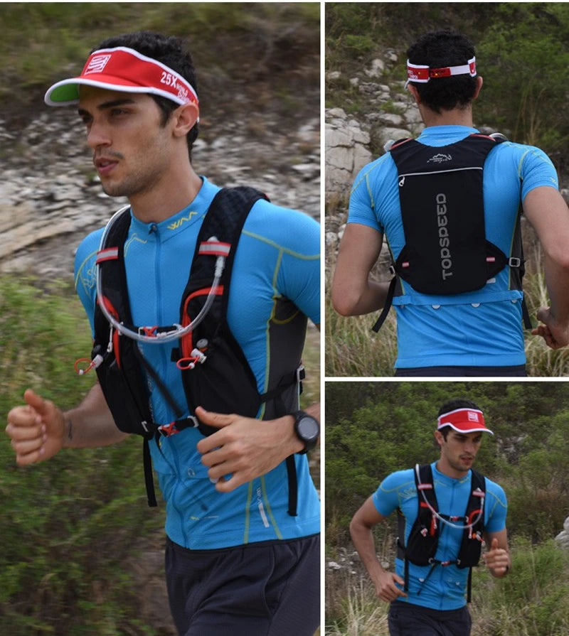 5L Ultralight Outdoor Trail Running Backpack — Hydration Vest with 500ML Water Bottle for Men