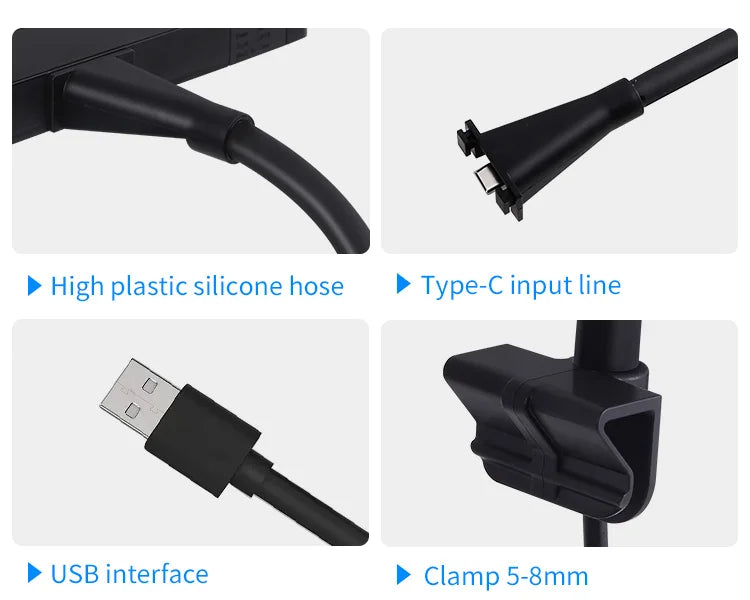 WEEK AQUA USB Aquarium Light — Full Spectrum LED Plant Grow Light for Nano Aquariums & Microlandscapes