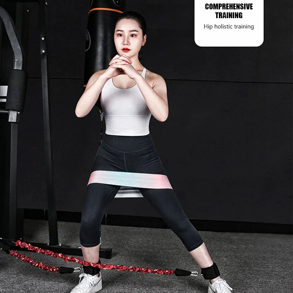 Booty Training Resistance Band: Leg Hip Power Strengthen Pull Rope Belt System - Gym Home Workout Fitness Equipment