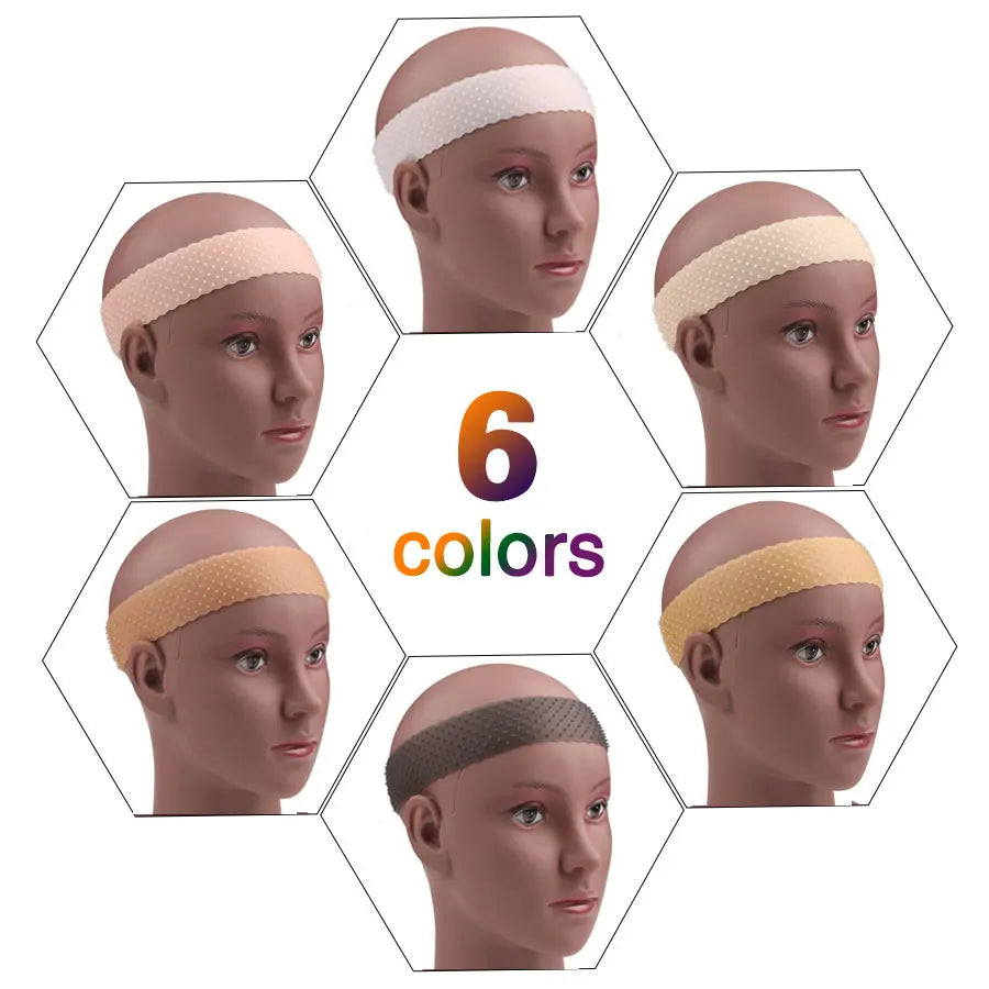 Non-Slip Silicone Wig Grip Headband: Transparent Black Brown Wig Band for Secure Hold - Anti-Slip Wig Accessories, Ideal for Daily Use
