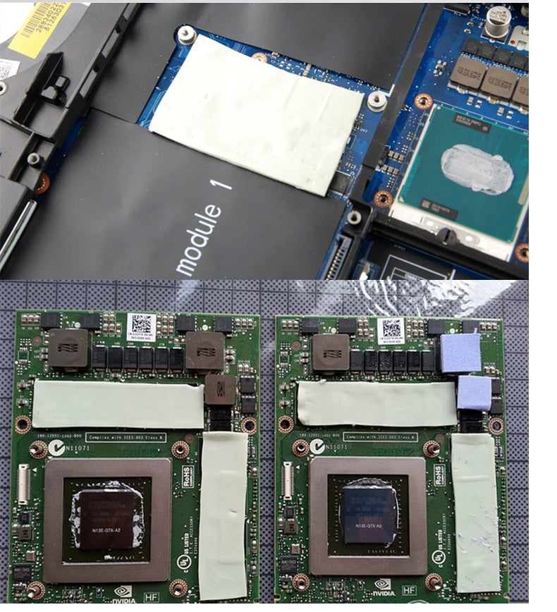 M.2 2280 SSD Silicone Thermal Pad & Grease – Heat-Conductive Cooling Sheet for CPU, GPU, Graphics Card & Phone Screens