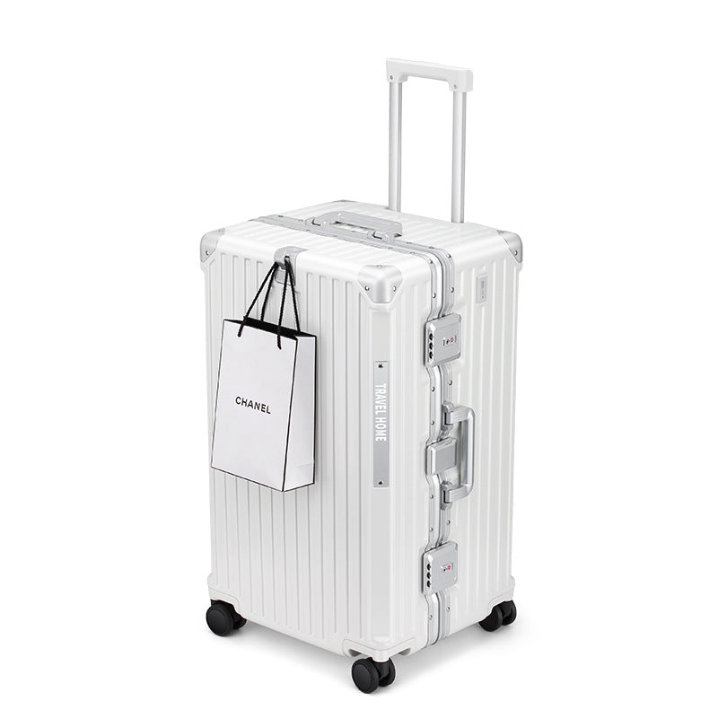 COLENARA Aluminum Frame Suitcase — High-Quality Large Capacity Trolley Travel Bag, 24", 26", 28", 30" Rolling Luggage