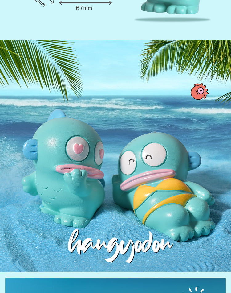 8PCS Mermaid Hangyodon Blind Box – Big Mouth Fish Anime Figures for Desktop Decoration & Student Surprise Gift