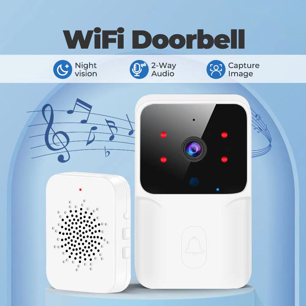 WiFi Video Doorbell — Wireless HD Camera, IR Alarm, Smart Home Intercom Security Doorbell