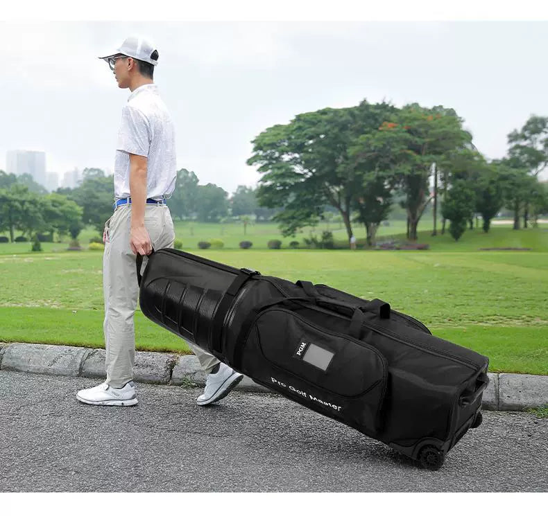 PGM Travel Golf Bag – Hard Shell Aircraft Consignment Roller Bag for Men & Women, Anti-Collision and Anti-Extrusion