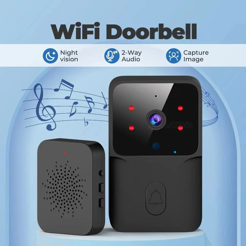 WiFi Video Doorbell — Wireless HD Camera, IR Alarm, Smart Home Intercom Security Doorbell