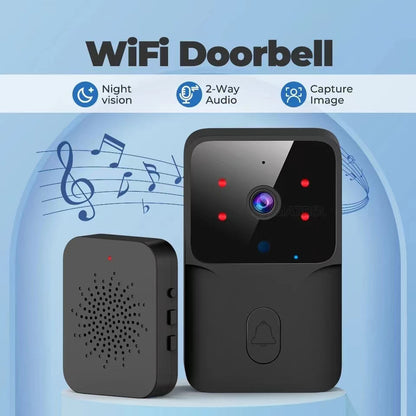 WiFi Video Doorbell — Wireless HD Camera, IR Alarm, Smart Home Intercom Security Doorbell
