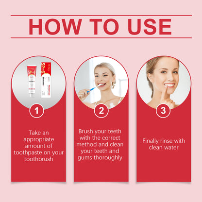 SP6 Probiotic Brightening Toothpaste for Plaque Removal, Stain Whitening & Fresh Breath – Anti-Periodontitis Oral Care