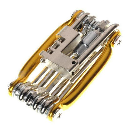 10-in-1 Multifunction Bicycle Repair Kit – MTB Bike Wrench, Screwdriver, Chain & Spoke Tools