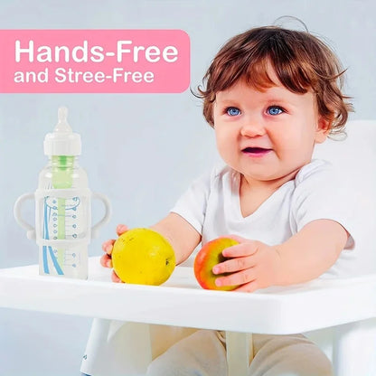 Universal Silicone Bottle Handle for Narrow Baby Bottles – BPA-Free Soft Grip, Fits Most Bottles