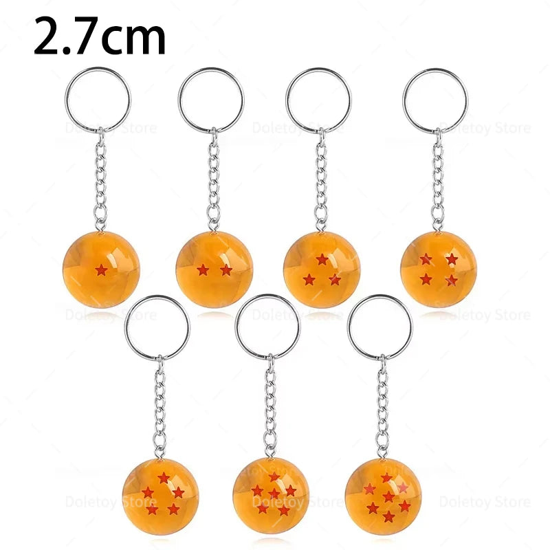 Dragon Ball Z 1:1 7-Star Crystal Balls Set — Orange & Blue Shenron Dragon PVC Figures, Complete Collectible Set