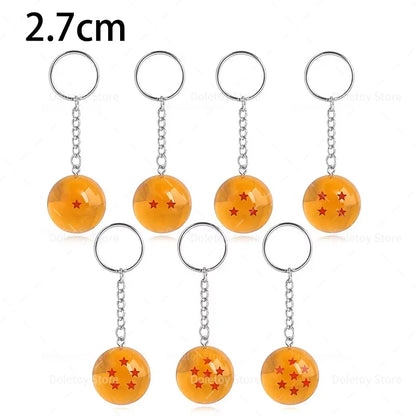 Dragon Ball Z 1:1 7-Star Crystal Balls Set — Orange & Blue Shenron Dragon PVC Figures, Complete Collectible Set