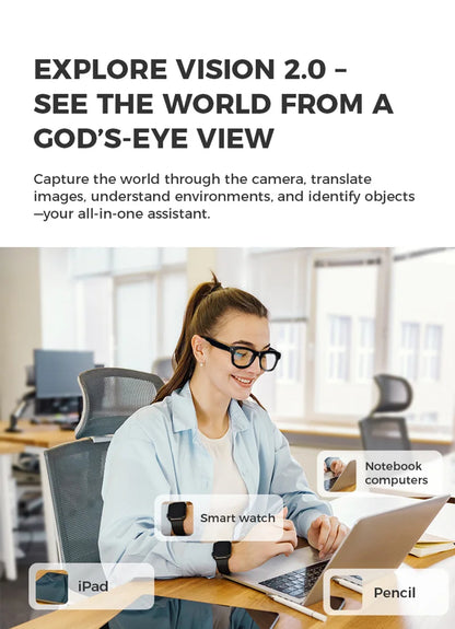 Xiaomi AI Smart Glasses — 1080P HD Polarized Sunglasses with Camera, Video Recorder & Sports Surveillance DVR