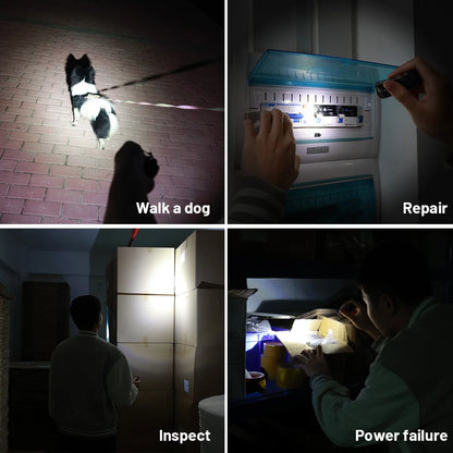 Sofirn Mini SC13 SST40 LED Tactical Flashlight — 1300LM 18350 Rechargeable Keychain Torch with Magnetic Base