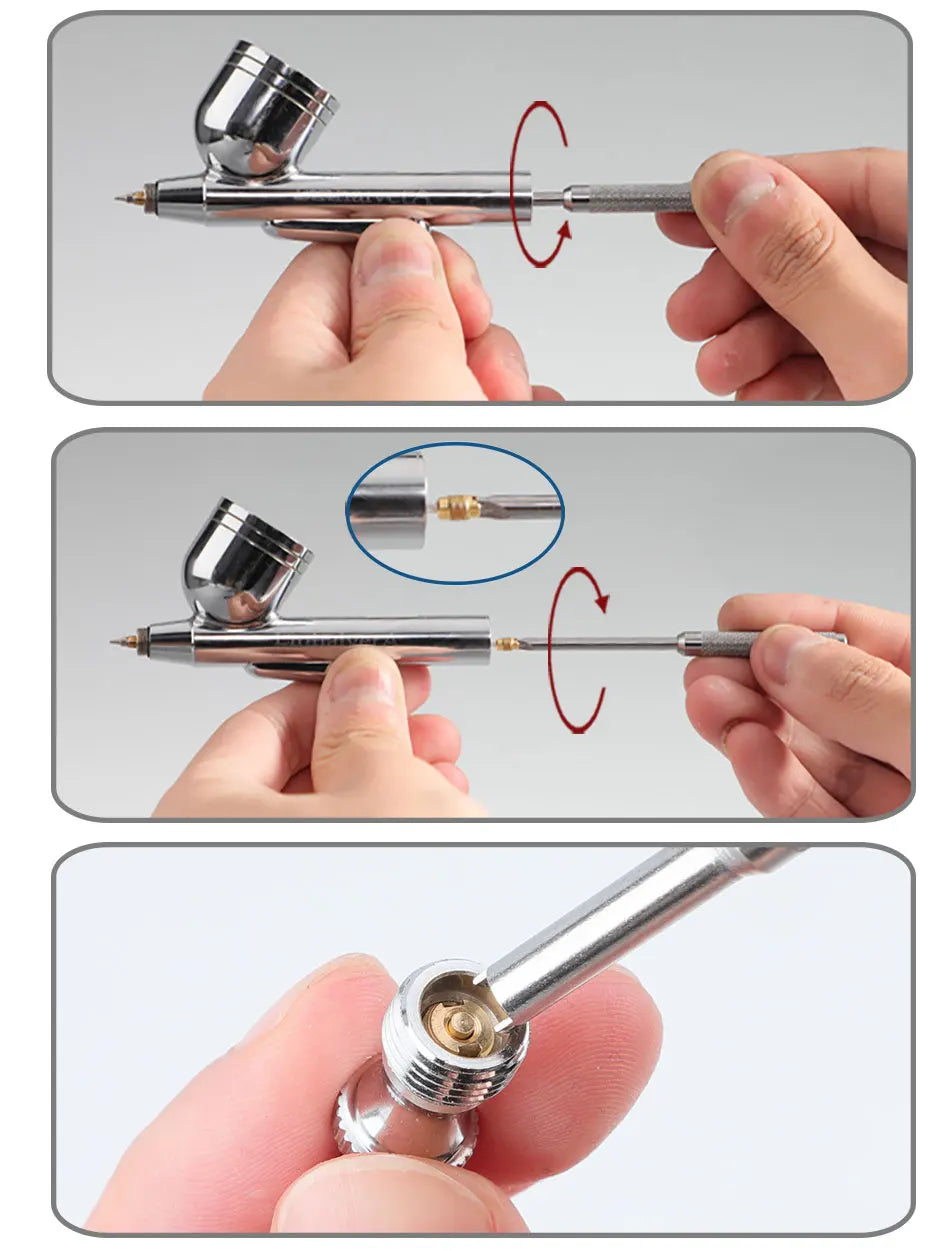 Airbrush Accessories Replacement Maintenance Tools for Any Airbrush Spray Gun Needle Packing Nut & Valve Screw Replace Parts Kit