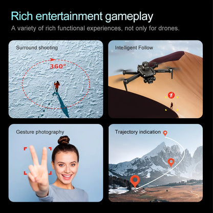 Xiaomi V198GPS Drone with 8K HD Camera – Foldable Brushless Quadcopter with Obstacle Avoidance & Optical ESC Aerial Tech