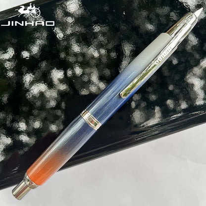 JINHAO Metal Fountain Pen – 10 Brand New Retractable Fine Nibs with Ink Converter