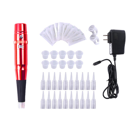 Permanent Makeup Rotary Tattoo Pen – Eyebrow & Lip Machine, Microblading & Piercing Gun PMU Kit