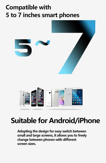 3D VR Headset – Virtual Reality Smart Glasses Helmet for Smartphones with Controllers and 7-Inch Lenses