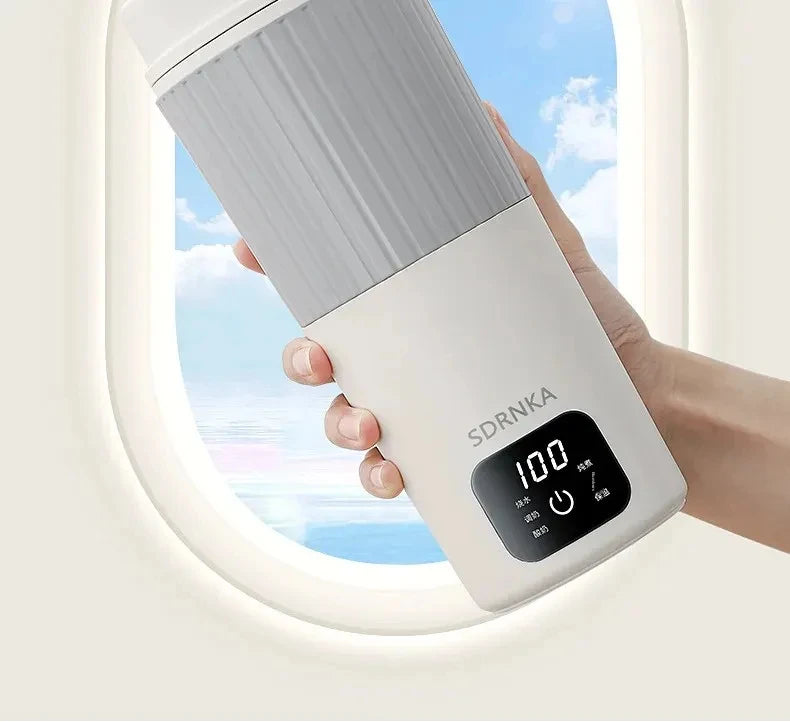 650ml Portable Electric Kettle — Travel Water Boiler with Temperature Control, LED Display Smart Teapot