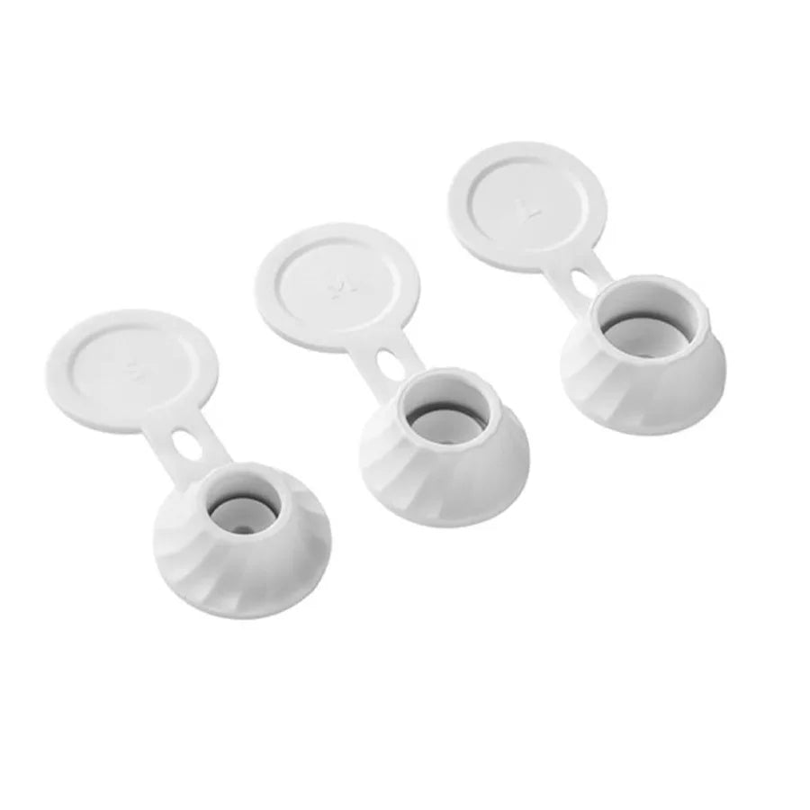 3/6PCS Bottle Emptying Caps with Adapters – 3 Sizes Inverted Flipping Bottle Transfer Connectors