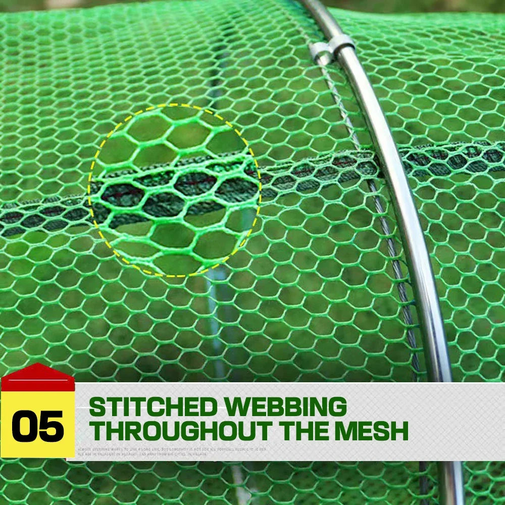 Folding Fishing Net 1.7m-3m – Large Shrimp, Carp & Crab Trap Creel for Surfcasting Accessories