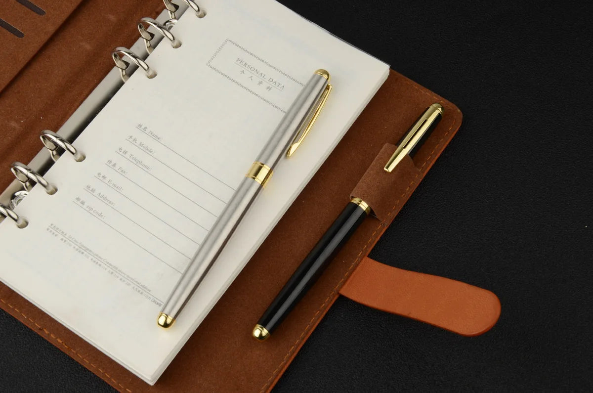 High-Quality Stainless Steel Ballpoint Pen – Business Signing Pen with ...
