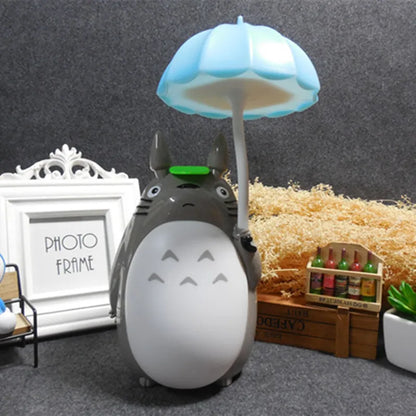 My Neighbor Totoro Cartoon LED Charging Night Light – Animal USB Table Lamp for Kids, Reading & Room Decor Gift