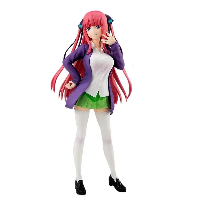 18cm Quintessential Quintuplets Anime Figure – Nakano Ichika Nino Itsuki PVC School Uniform Doll Toy