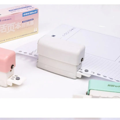 New 6-Hole Puncher: A4/A5/B5 Loose Leaf Paper Standard Hole Punch for DIY Office Binding - Office and School Supplies