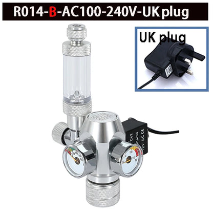 2024 DIY Aquarium CO2 Regulator – Electromagnetic Valve, Bubble Counter & Pressure Reducing System for Fish Tank