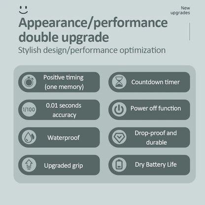 Professional Digital Pocket Stopwatch – Handheld Chronometer Timer with 0.01s Precision for Outdoor Sports & Training