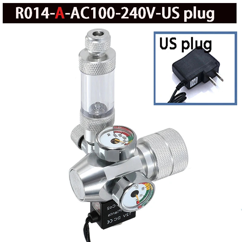 2024 DIY Aquarium CO2 Regulator – Electromagnetic Valve, Bubble Counter & Pressure Reducing System for Fish Tank