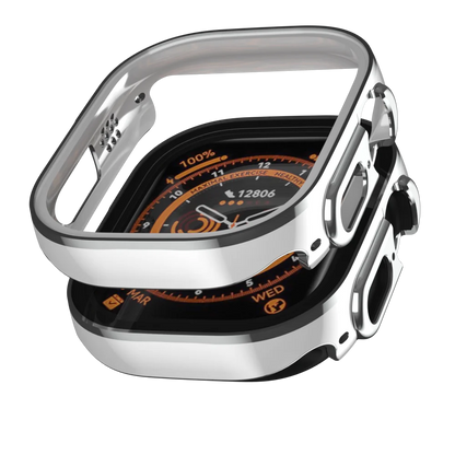 Screen Protector Case for Apple Watch Ultra 2 - 49mm, 41mm, 45mm, with Strap Frame and Bumper for iWatch Series 9, 8, 7, 6, 5, 4, 44mm Glass Film